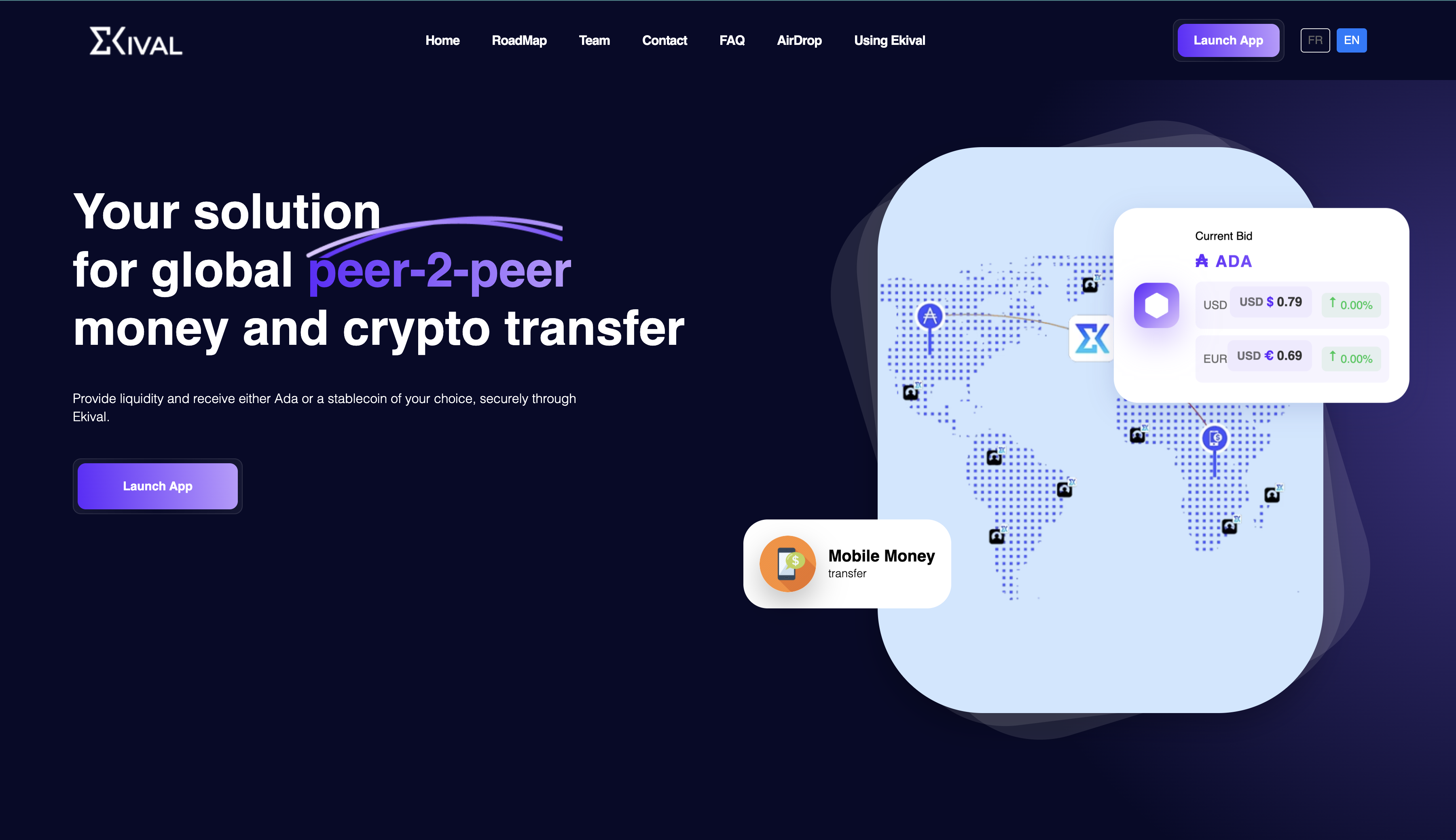 Ekival: P2P Crypto-Fiat Exchange